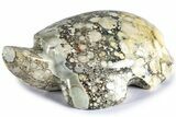 Carved Poppy Jasper Turtle - Mexico #308601-1